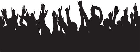 Clipart Royalty Free Download Party People Hands Up - Party People Silhouette Png - Free ...