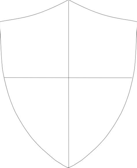 Blank Shield Outline - ClipArt Best