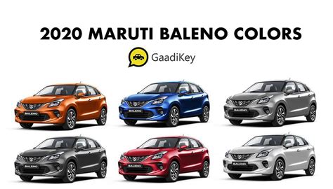 2020 Maruti Baleno Colors: Blue, Red, Orange, Grey, Silver, White ...