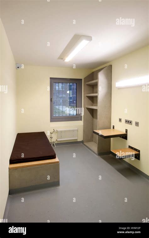 Prison cell, cell for rioting prisoners, prison, Düsseldorf prison ...