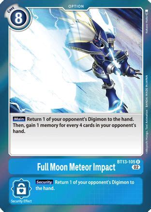 Full Moon Meteor Impact - Versus Royal Knights - Digimon Card Game