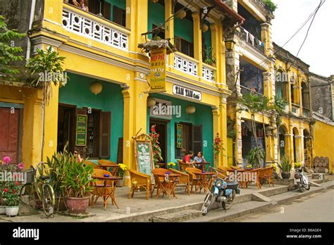 French colonial buildings, Hoi An, Vietnam Stock Photo - Alamy