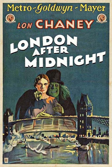 Copy of 1927 Film Poster london After Midnight. Starring Lon Chaney ...