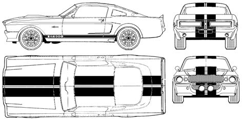 1967 Shelby GT500 Eleanor Coupe blueprint #Shelbyclassiccars | Autos ...