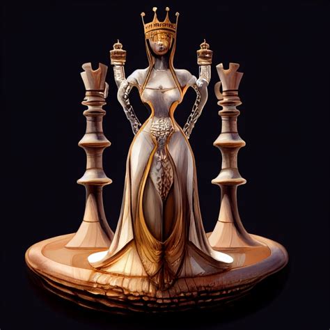 prompthunt: chess piece queen human