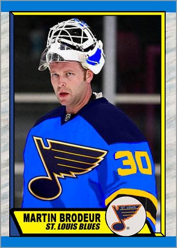 Cards of Martin Brodeur in his new jersey - Puck Junk