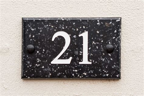 House Number Plaques - Brass, Slate & Corian, wide choice & great prices