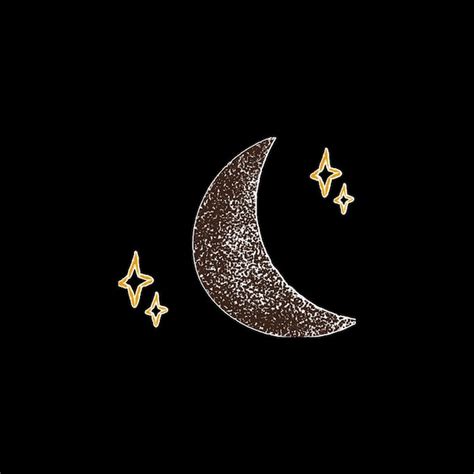 Premium AI Image | A black background with a moon and stars on it