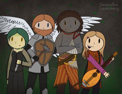 [Art] A group drawing of everyone in my current D&D campaign! : r/DnD