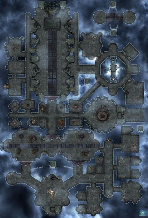 Otherwordly Prison - battlemaps | Fantasy city map, Fantasy map, Dungeon maps