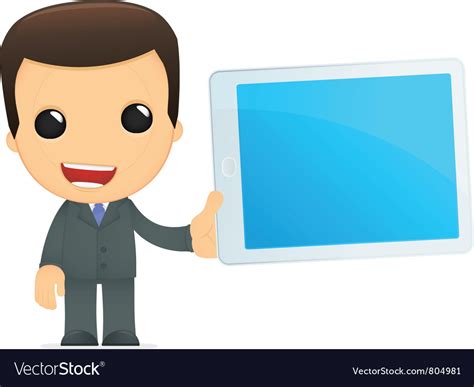 Funny cartoon boss Royalty Free Vector Image - VectorStock