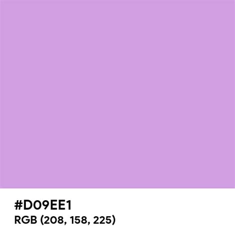 Light Orchid color hex code is #D09EE1