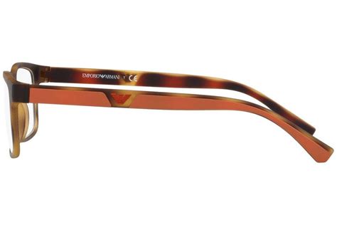 Buy Emporio Armani Men's Black Plastic Rectangle Eyeglasses EA3130/5089 Online | Vision Express