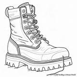 Boot Coloring Pages  Free & Printable sketch template