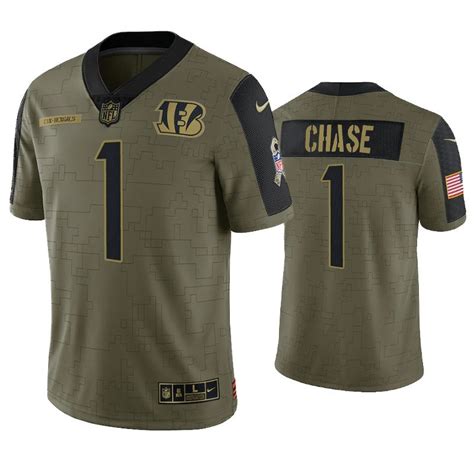 Bengals Ja’Marr Chase 2021 Limited Salute To Service Jersey – US Sports ...