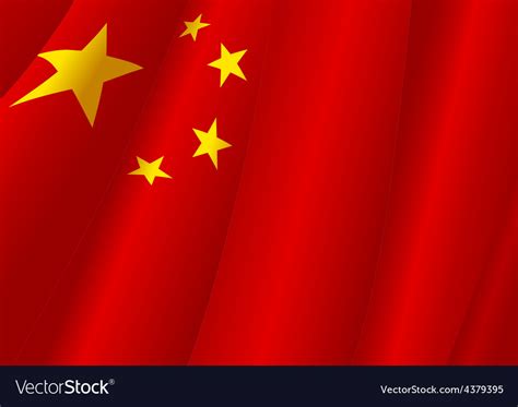 People republic of china flag Royalty Free Vector Image