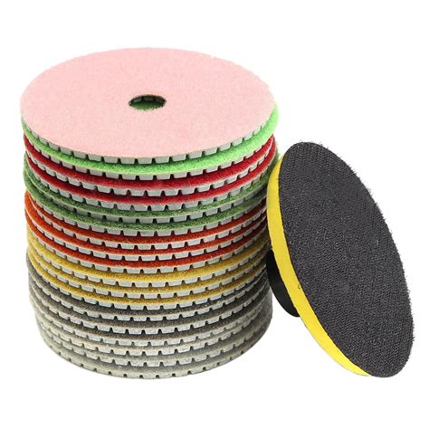 New 19PCs Set 4inch Diamond Polishing pads Granite Marble Concrete Stone-in Polishing Pads from ...