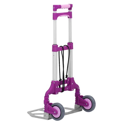 Finether Trolley Multi-Purpose Height-Adjustable Aluminum Folding 2-Wheel Hand Truck Dolly Sack ...