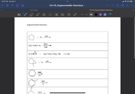 Solved Organometallic Reactions | Chegg.com