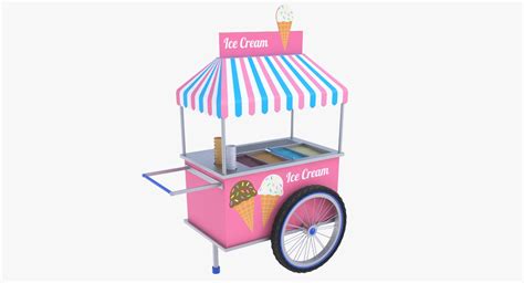 3D ice cream cart model - TurboSquid 1229336