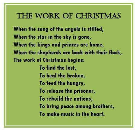 “The Work of Christmas” | Howard thurman, Christmas poems, Thanksgiving ...