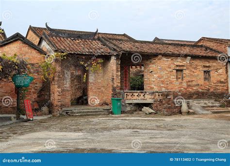 Chinese Ancient Folk Houses in Countryside Stock Photo - Image of ...