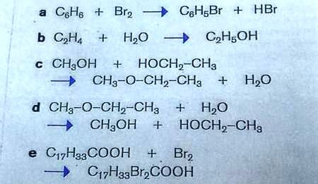 SOLVED: Draw the molecules below using structural formulas to more easily see which reactions ...