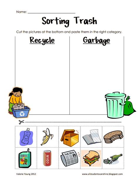 sorting trash | {teacher time} | Pinterest