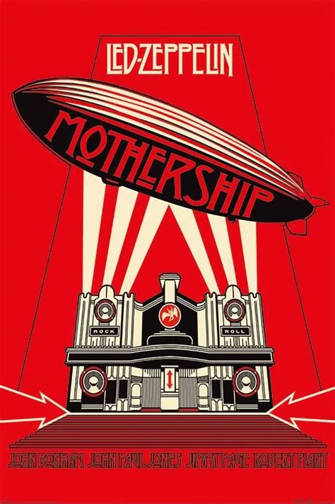 Led Zeppelin - Mothership Poster 24 x 36in - The Blacklight Zone