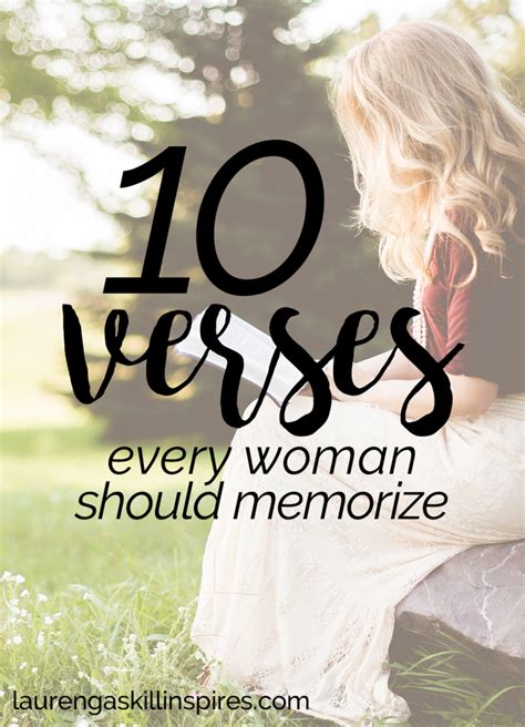 10 Bible Verses Every Woman Should Memorize - Lauren Gaskill