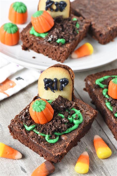 Halloween Tombstone Brownies Recipe - Oh La De