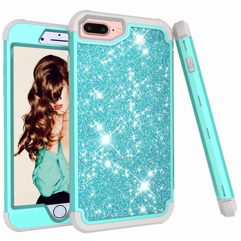 1pcs Glitter Cover For iPhone 6S 6S Plus Full Body Protection 3 Layer Baby Safe Armor Hard Case ...