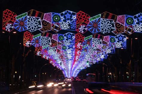 Christmas Traditions: an endless street of Christmas lights in Spain ...