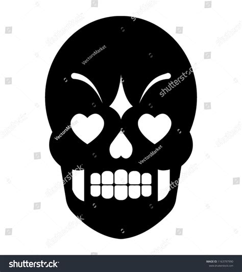 Scary Skull Tattoo Design Stock Vector (Royalty Free) 1163797990 | Shutterstock