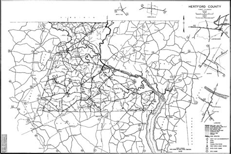 1949 Road Map of Hertford County, North Carolina