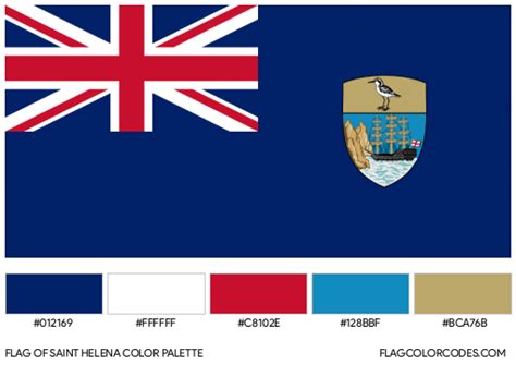 Saint Helena flag color codes