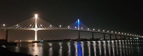 Cable - stayed bridge over Shatt al-'Arab river, Al Basra, Iraq ...