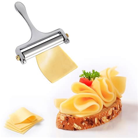 Stainless Steel Cheese Slicer Adjustable Thickness... – Grandado