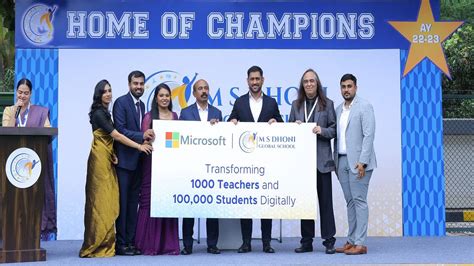 MS Dhoni Global School Bengaluru flags off Digital literacy Program to ...