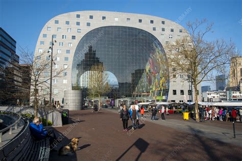 Markthal building, Rotterdam, Netherlands - Stock Image - C057/0965 ...