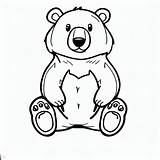 Little Bear Coloring Page Printable  Free Templates sketch template