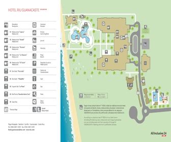 Resort Map | Riu Guanacaste | Costa Rica