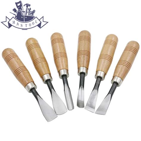 6Pcs Wood Carving Chisels Set DIY Hand Wood Carving Tools Chip High Quality Detail Chisel Set ...