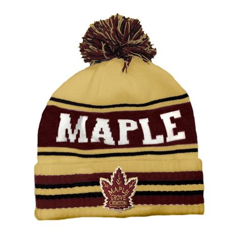 Pukka Community Winter Pom Hat, Maple Grove| Lettermen Sports