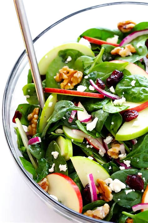 My Favorite Apple Spinach Salad | Gimme Some Oven