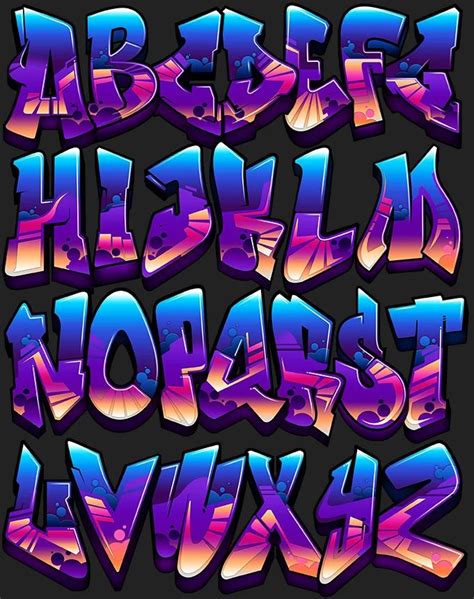 Graffiti Font - Apollo | Graffiti Fonts | Graffiti lettering, Graffiti alphabet, Graffiti ...