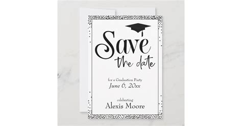 Graduation Party Save the Date Magnetic Card | Zazzle