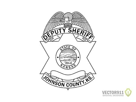 Johnson County KS Sheriff's Department Badge, Kansas Deputy Sheriff ...