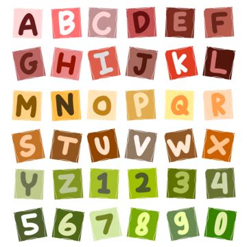 the letters and numbers are made up of colored blocks with different colors, shapes and sizes