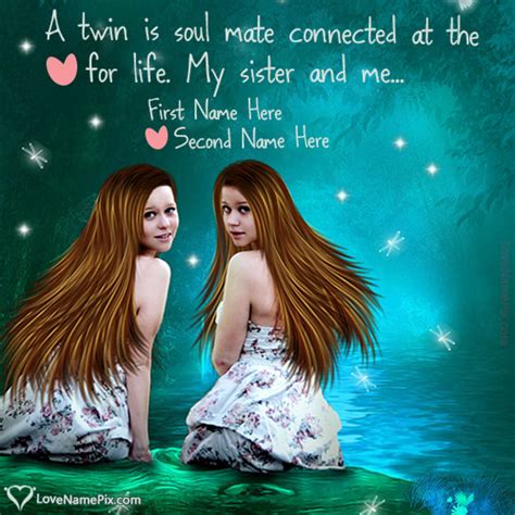 Sweet Twin Sisters Quotes With Name